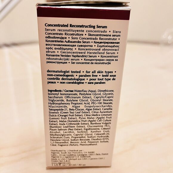 Algenist Concentrated Reconstructing Serum 1 fl oz/30ml New In Box - Picture 7 of 8